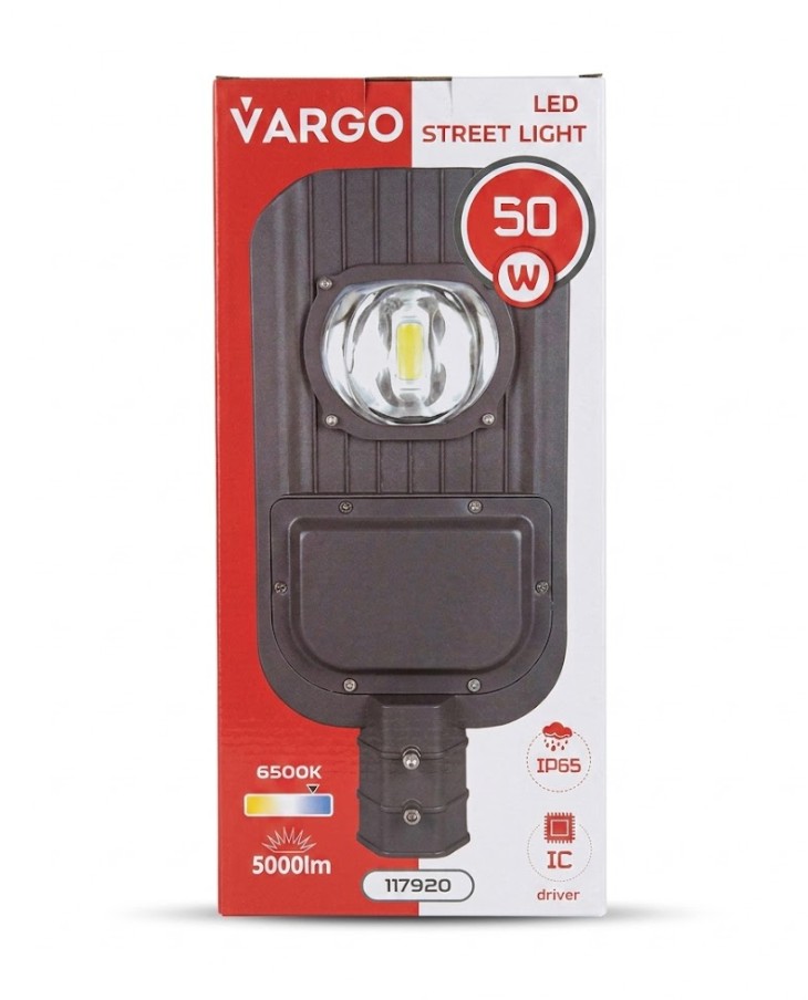 Світлодіодний консольний світильник VARGO 50W COB 6500K IP65 117920